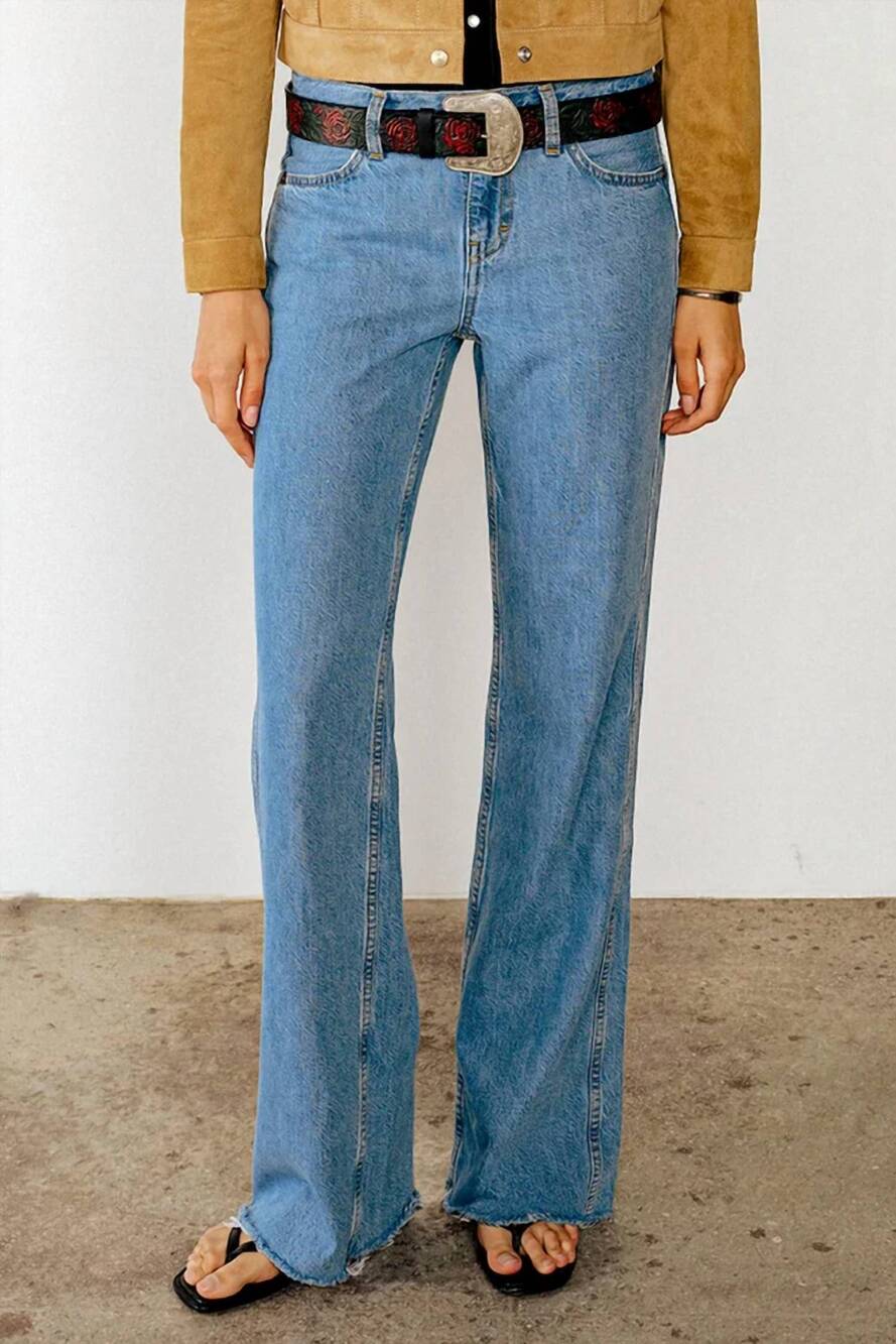 NEW RE/DONE women's californian flare jeans in runyon